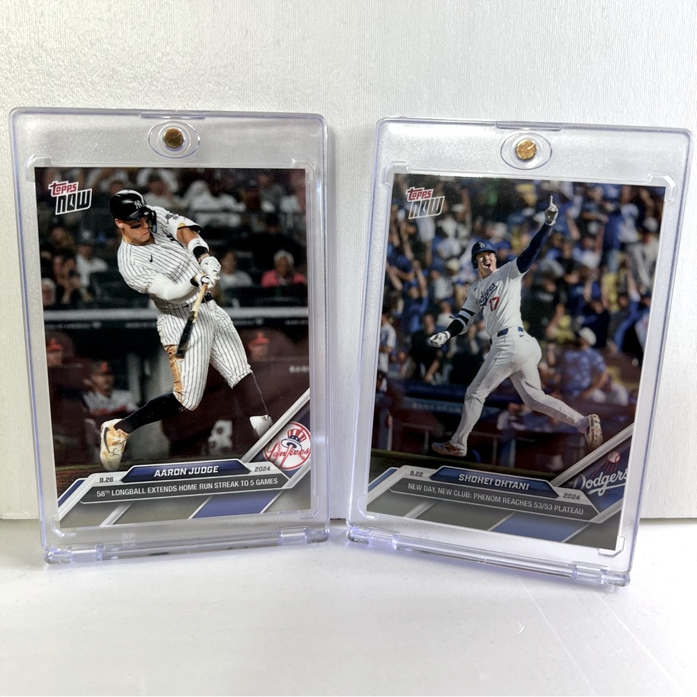 Shohei Ohtani Dodgers  /Aaron Judge Yankees Topps Card lot of 2